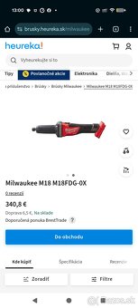 Milwaukee priama bruska - 2