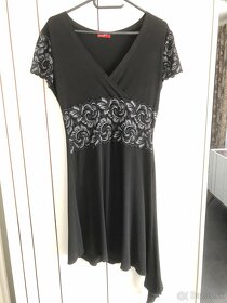 Čierne šaty s krajkou Dara Fashion 38 - 2
