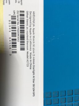 Apple Watch Se gen.2 44mm starlight - 2