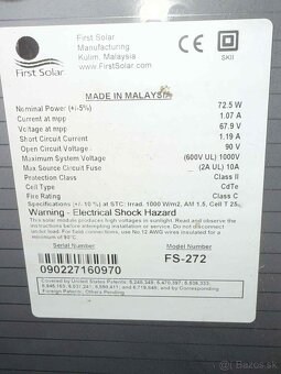 Fotovoltické solárne panely - 2