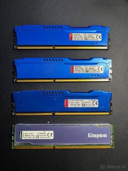 16 GB DDR3 RAM – 4×4 GB Kingston HyperX (Fury + Blu) - 2
