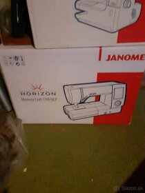 Predám nový šijací stroj JANOME MEMORY CRAFT 7700QCP HORIZON - 2