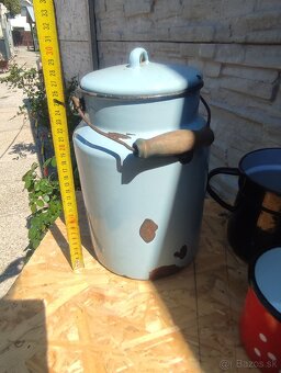 Rôzne smaltovane predmety spolu 15€ - 2