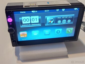 2DIN AUTORADIO -7" Dotykové-4x60W - BT/USB/SD/AUX - MENU CZ - 2