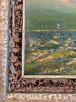 Obraz Jan Boža Pospíšil,Vysoké Tatry Gerlach1943,olej 55x49 - 2