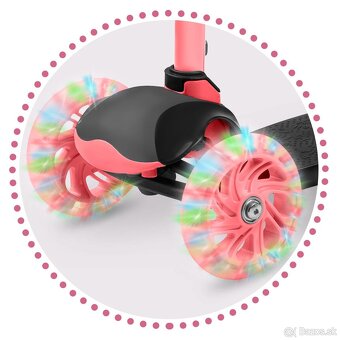 Dievčenská kolobežka RICOKIDS- SCOTER so svietiacimi kolesam - 2
