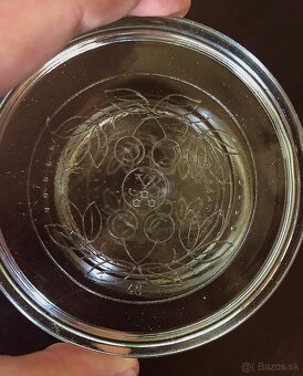 Starožitné sklenené tanieriky (podtácky) - 2