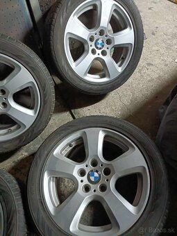 ❄️4ks alu disky orig. BMW 5x120 R17 pneu 245/45 r17 - 2