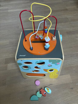 Drevená didaktická kocka Janod - 2