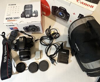 Dig. zrkadlovka Canon Eos 500D + objektív a príslušenstvo - 2