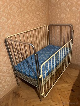 Stará detská postieľka, retro - 2