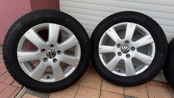 Kolesá sada VW 5x112r16, 205/55r16. ZNÍŽENÁ CENA - 2