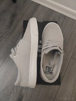 DC Shoes Trase TX veľ. 42 (27,5cm) kožené, biely mix - 2
