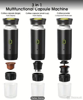 3-v-1 Prenosný Espresso Stroj - Káva kedykoľvek a kdekoľvek - 2