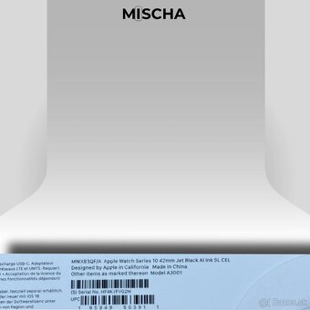 Apple Watch Series 10 Cellular 42mm klavírno čierny hliník - 2