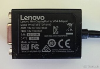 Lenovo Mini DisplayPort to VGA Adapter (03X6865) – Originál - 2