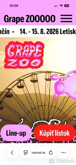 Grape 2026 listky - 2