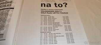 VW GOLF 5 a PLUS TOURAN 2003-2008 manuál na opravy a údržbu - 2