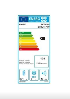 Chladnička Candy CHOL 6174W - 2