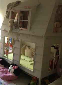 Detská drevená poschodová posteľ - 2