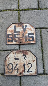 Smaltovana tabula ,plechove tabuľky. - 2