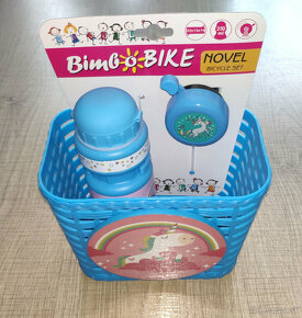 Nový set na bicykel BIMBO BIKE - košík, zvonček a fľaša - 2