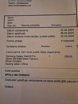 Predám hodinky Samsung Galaxy Watch5 Pro - 2