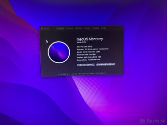 MAC Pro 6.1, 3,7 GHz 4xXeon, 64GB, 4GB Nvme HDD - 2