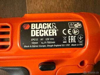 Black & Decker EPC12 Aku vŕtací skrutkovač - 2