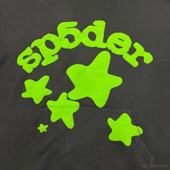 Sp5der Hoodie Neon Grey - 2