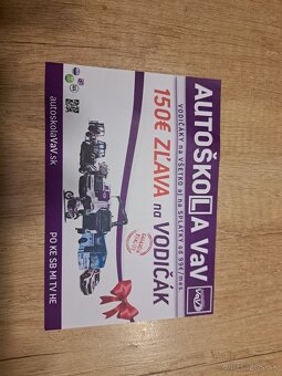 Poukaz na autoškolu - 2