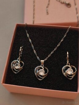 Šperkovy set srdiečko striebro 925 - 2