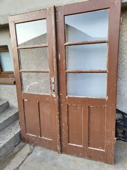 Drevené vonkajšie dvere dvojdvere - 2