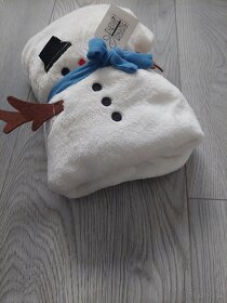 Deka detská unisex snehuliak, vhodné ako darček - 2