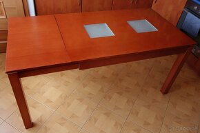 Rozťahovací jedálenský stôl - čerešňa - 2