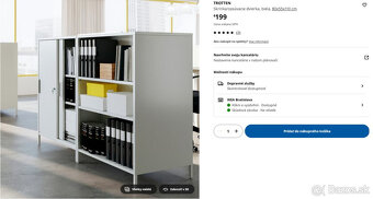 IKEA TROTTEN Skrinka 80x55x110, zasúvacie dvierka (2ks) - 2