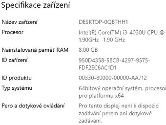 ▼Lenovo M30-70 - 13,3" / i3-4030U / 8GB / SSD / ZÁR▼ - 2