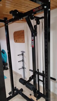 Klietka na drepy + vrchná a spodná kladka + land mile - 2