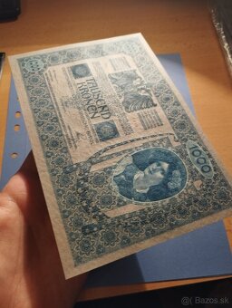 Predám bankovku 1000k 1902 v krásnom stave aUNC - 2
