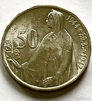 Československá Republika 1947 - 50 Kčs SNP  Ag - 2