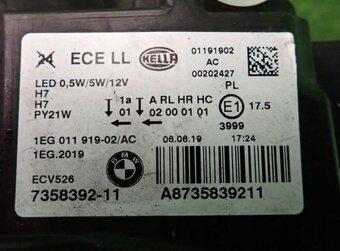 bmw 1 svetlo 2014+ - 2