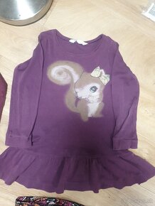 2x leginky +2x tuniky+Vesta+teplakove nohavice 122/128 - 2