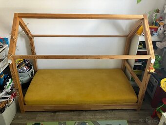 detská posteľ domček s kvalitným matracom - 2