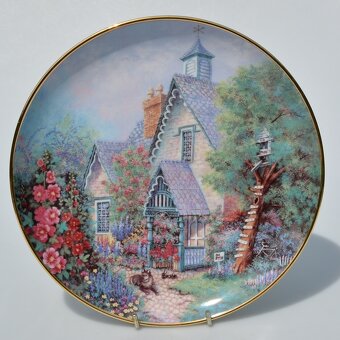 rezerve Lilliput Lane - 6 porcelánových tanierov z 1 série - 2