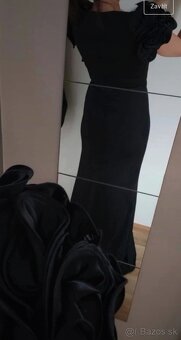 Luxusné čierne spoločenské šaty BASIX BLACK LABEL - 2