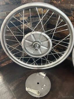 Prodám originál kola přední a zadní Jawa 350 SV - předválka - 2