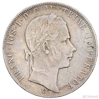 1 Zlatnik 1858 V, vzácny, velmi pekny - 2