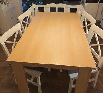 Stôl, stoličky a lavica - 2
