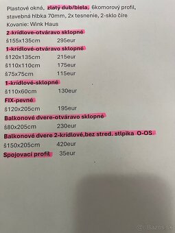 Plastové okná zlatý dub/biela, nové - 2