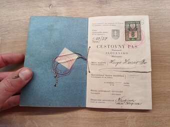 Cestovný pas, Slovenský štát 1940 Krupina - 2